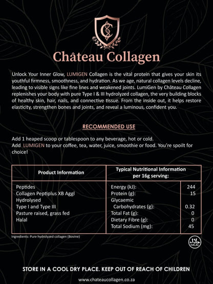 Lumigen Collagen - Pure Hydrolyzed Type I & III Collagen Peptides